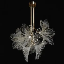 Chandelier light vargov fiber optic light